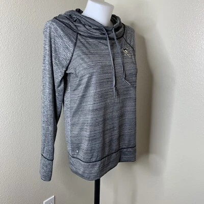 Легкий пуловер с капюшоном Antigua Pittsburgh Penguins NHL серый женский размер M - Изображение 1 из 4