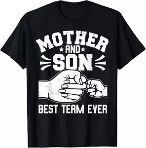 Mother & Son Best Team Ever Sons Mom Matching Mother's day T-Shirt - Picture 1 of 5