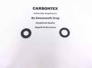 ABU GARCIA REEL PART - 6000 Ambassadeur - (2) Carbontex Drag Washers #SDA204 - Picture 1 of 1