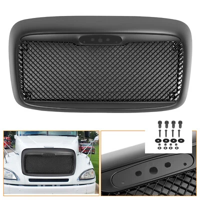 For Freightliner Columbia 00-12 Black Front Bumper Upper Grille Mesh Style Grill Foto 1 de 4