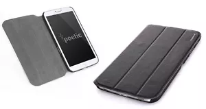 Funda protectora con soporte folio para Samsung Galaxy Tab 3 8 pulgadas - poética delgada - negra - Imagen 1 de 8