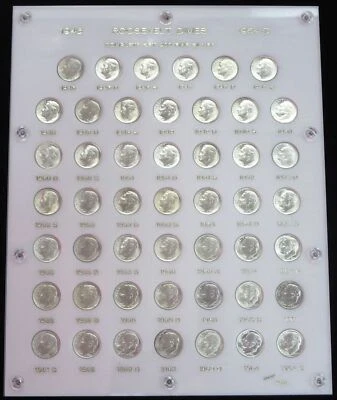 1946 -1964 D COMPLETE CAPITOL 48 ROOSEVELT DIMES SET HAND SELECTED MINT STATE - Image 1 of 2