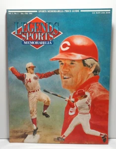 Legends Sports Memorabilia Magazine Pete Rose 1992 with Uncut Card Sheet - Picture 1 of 5