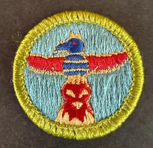 Parche insignia mérito BSA Boy Scouts TALLADO EN MADERA actual, tipo H - Imagen 1 de 5