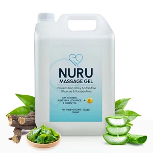 Nuru Massage Gel 5000ml with Aloe Vera, Seaweed, GreenTea, Liquorice Extract, B5 - Picture 1 of 8