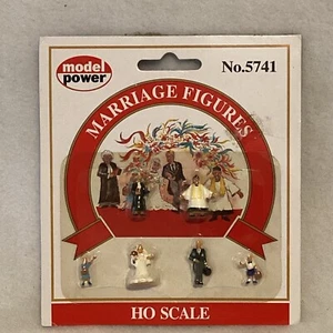 NOS MODER POWER HO Scale Marriage Hand Painted Figures Factory Sealed Stock#5741 - Picture 1 of 5
