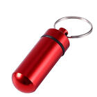 1Pc Pocket Pill Case Keychain Small Pill Box Keychain Portable Mini Pill Case