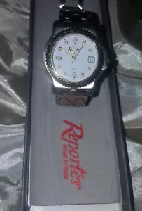 REPORTER watch orologio vintage con datario completo di scatola full boxed - Foto 1 di 8