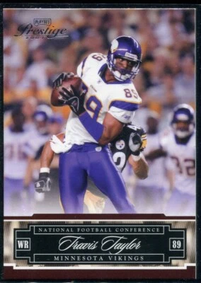 2007 Donruss Playoff Prestige Travis Taylor #85 Minnesota Vikings - Image 1 of 2
