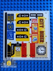 LEGO Town City AUFKLEBERBLATT NUR für LEGO Set 60271 Hauptplatz - Brandneu - Bild 1 von 1