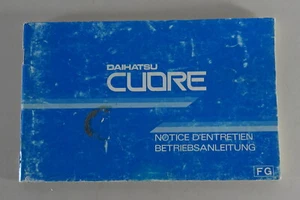 Betriebsanleitung / Handbuch Daihatsu Cuore Typ L55 / L60 Baujahr 1980 - 1985 - Bild 1 von 1