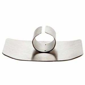 Küche Fingerschutz Edelstahl Schutz Scheibe Hand Hacken Kochen Sicher Werkzeug UK - Bild 1 von 12