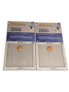 2 Pack NEW 3M Filtrete-29088 Smart Air Filter 14x25x1 Premium Merv 13 2200MPR - Picture 1 of 4
