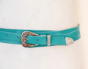 Western Cowgirl Belt - Faux Leather - Green - Medium - Picture 1 of 6