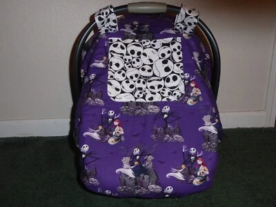 *PESADILLA ANTES DE NAVIDAD* Aislado Equipado con Toldo Asiento de Coche Hecho a Mano con Mirilla Foto 1 de 3