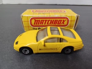 NOS NISSAN 300ZX YELLOW MB 61 - MATCHBOX CAR with BOX 1990's HIGH GRADE - Picture 1 of 13