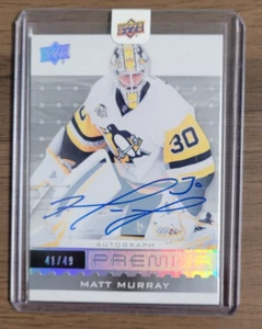2016 2016-17 UPPER DECK PREMIER MATT MURRAY SILVER SPECTRUM AUTO 41/49 PENS - Picture 1 of 2