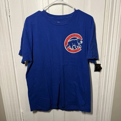 Chicago Cubs Shirt Mens Large Blue MLB Baseball Kris Bryant 17 Tee Majestic - Image 1 of 4