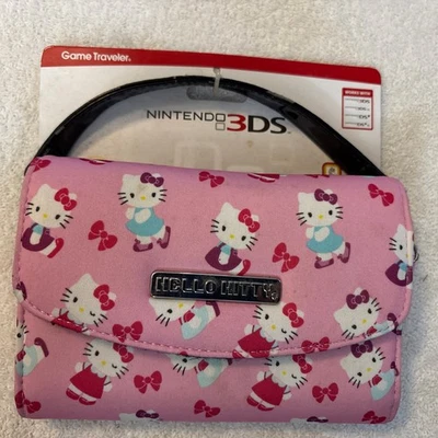 NOVO Game Traveler Hello Kitty Rosa Nintendo 3DS Estojo de Transporte XL, DSL - Imagem 1 de 4