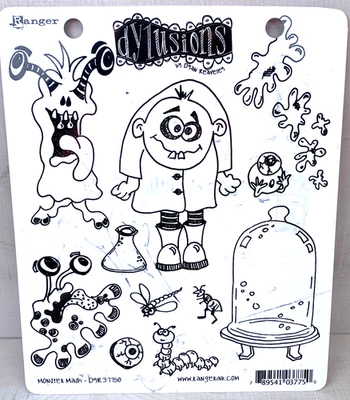 Ranger Dylusions Clings Stamps Dyan Reaveley Monster Mash Dyr37750 - Image 1 of 3