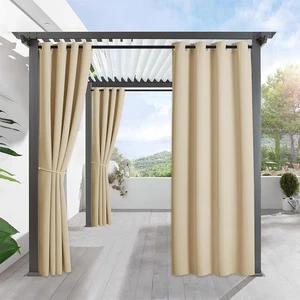 Outdoor Curtains for Patio - Blackout Waterproof Outside Curtains - Picture 1 of 6