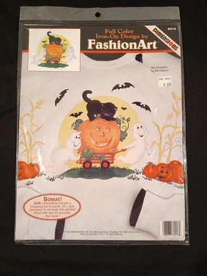 Nuevo arte de moda vintage diseño de hierro Boo calabaza 1994 Halloween por dimensiones Foto 1 de 4