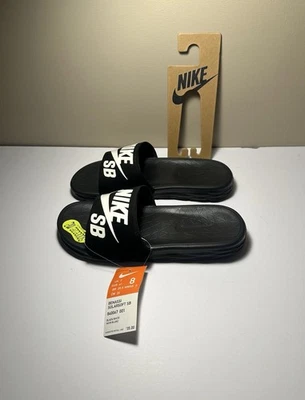 Sandalias Nike Benassi Solarsoft SB para hombre talla 8 negras 840067 001 Foto 1 de 4