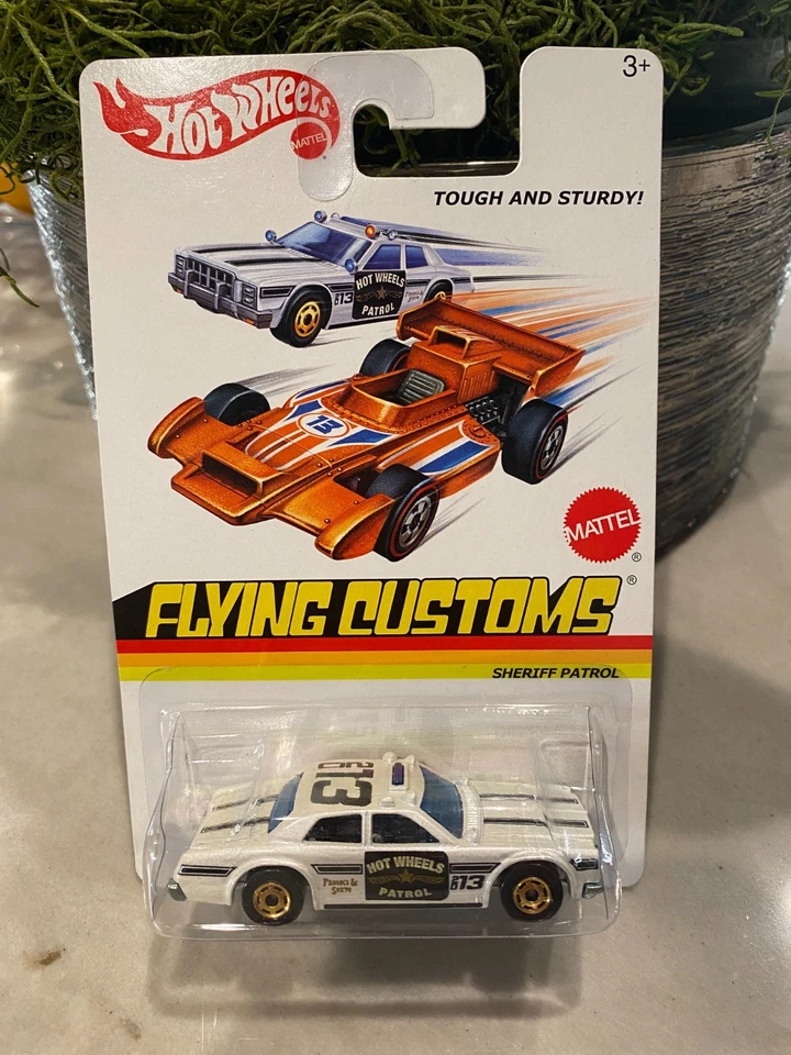 2012 Hot Wheels Flying Customs Scorta Della Polizia - Immagine 1 di 1