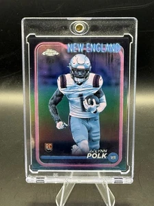 Ja’Lynn Polk 2024 Topps Cromo RC Novato Frozen Fractor -1/0 #220 Patriots - Imagen 1 de 2