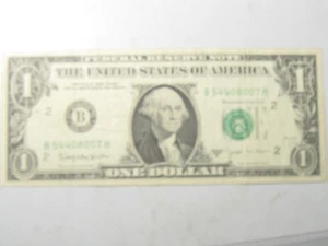 1963 B $1 Federal Reserve Note - Joseph W Barr - #11269-8 - Picture 1 of 7