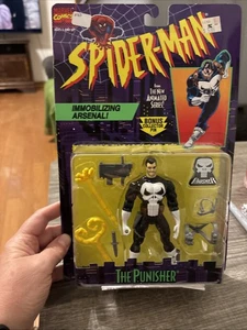The Punisher Action Figure Immobilizing Arsenal Marvel Animated Toy Biz 1995 NEW - Picture 1 of 2
