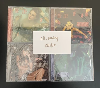 Taylor Swift CD Collection ALL 4 The Life Of A Showgirl Standard Versions SEALED - Image 1 of 3