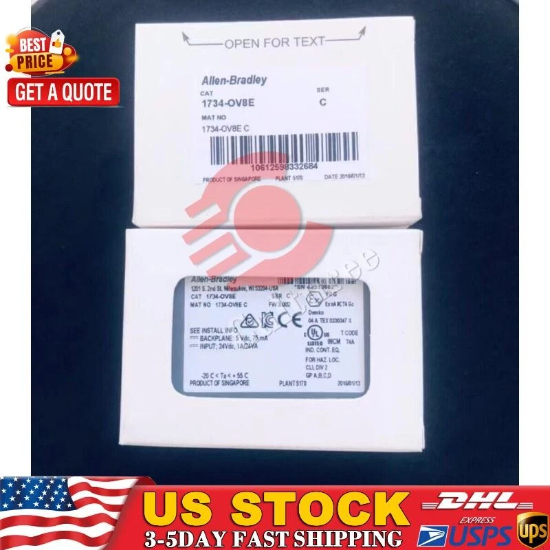 Nuevo módulo de salida de E/S punto AB 1734-OV8E 1734OV8E sellado de fábrica impuestos gratuitos de EE. UU. - Imagen 1 de 1