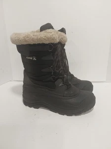 KAMIK SCHWARZ/GRAU EINLAGEN WINTER SCHNEE DAMEN 10 STIEFEL - Bild 1 von 5