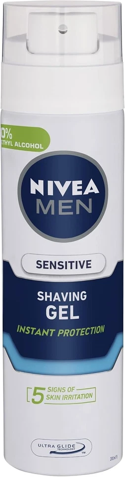 12 X NIVEA Men Sensitive Shaving GEL 200ml