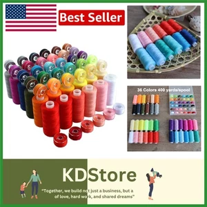 72-Piece  Color Sewing Thread Set with Matching Bobbins - Picture 1 of 11