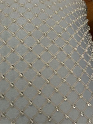 "Fundas de almohada de lujo de 18x18"" con cuentas delanteras/rayas traseras cremallera" Foto 1 de 2