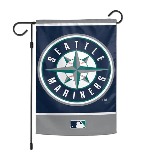 Seattle Mariners Baseball MLB 12.5X18 Garden Mini Flag 2 Sided Front Yard Garden Cover