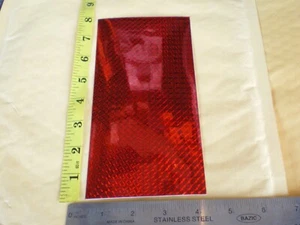 10 PCS. HOLOGRAPHIC FISHING LURE TAPE 4" X 8"/FLASHER PRISM, RED - Picture 1 of 9