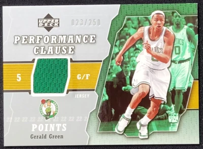 Cláusula de rendimiento Gerald Green 2005-06 cubierta superior #D 23/250 Foto 1 de 2