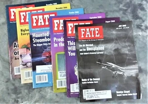 VINTAGE SET OF 6 FATE MAGAZINES A LLEWELLYN PUBLICATION JULY - DECEMBER 2000 - Picture 1 of 12