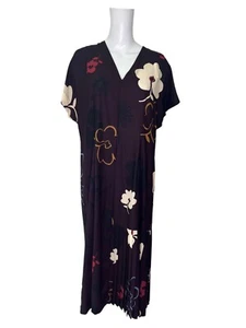 RJR JOHN ROCHA Dress Size Large 16 Plum Floral Amelia Womens NEW EU44 RRP £59 - Picture 1 of 14