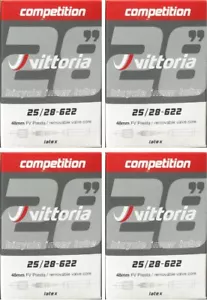Vittoria latex tubes 700 x 25/28 48mm (RVC) stem 4 tubes per order - Picture 1 of 1