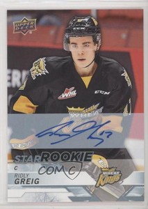 2018-19 Upper Deck CHL Star Rookies Auto Ridly Greig #320 Auto