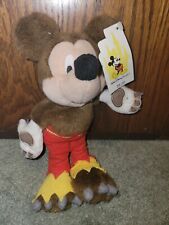 Vintage Mickey Mouse WEREWOLF Plush Toy 2001 Disney Store 9" Halloween NEW WTAGS