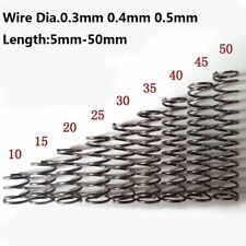 10pcs Wire Dia.0.3mm-0.5mm OD 2mm-10mm Small Springs Compression Spring Steel