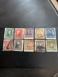 US Stamp Scott # 300-309..1¢-15¢...used SCV $43-various Cancellations - Picture 1 of 2