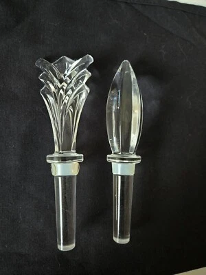 Набор из 2 свинцовых хрустальных пробок для винных бутылок сделано в Австрии - Изображение 1 из 4