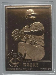 Brad Radke 2000 Danbury Mint Sealed 22 kt Gold Card # 194 - Bild 1 von 1