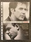 The Insider Al Pacino, Russell Crowe 1999 duński komunikat prasowy